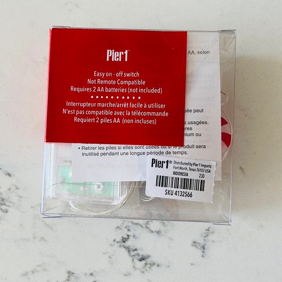 Pier 1  Peppermint Candy 5' LED  Glimmer Strings. - Picture 4 of 15